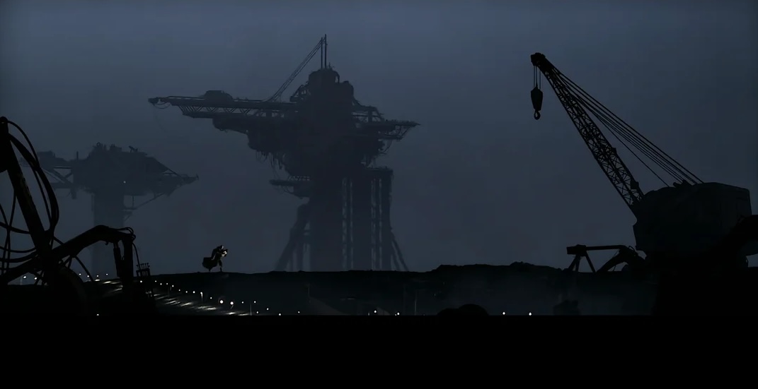 Wide shot of ALIEN 3